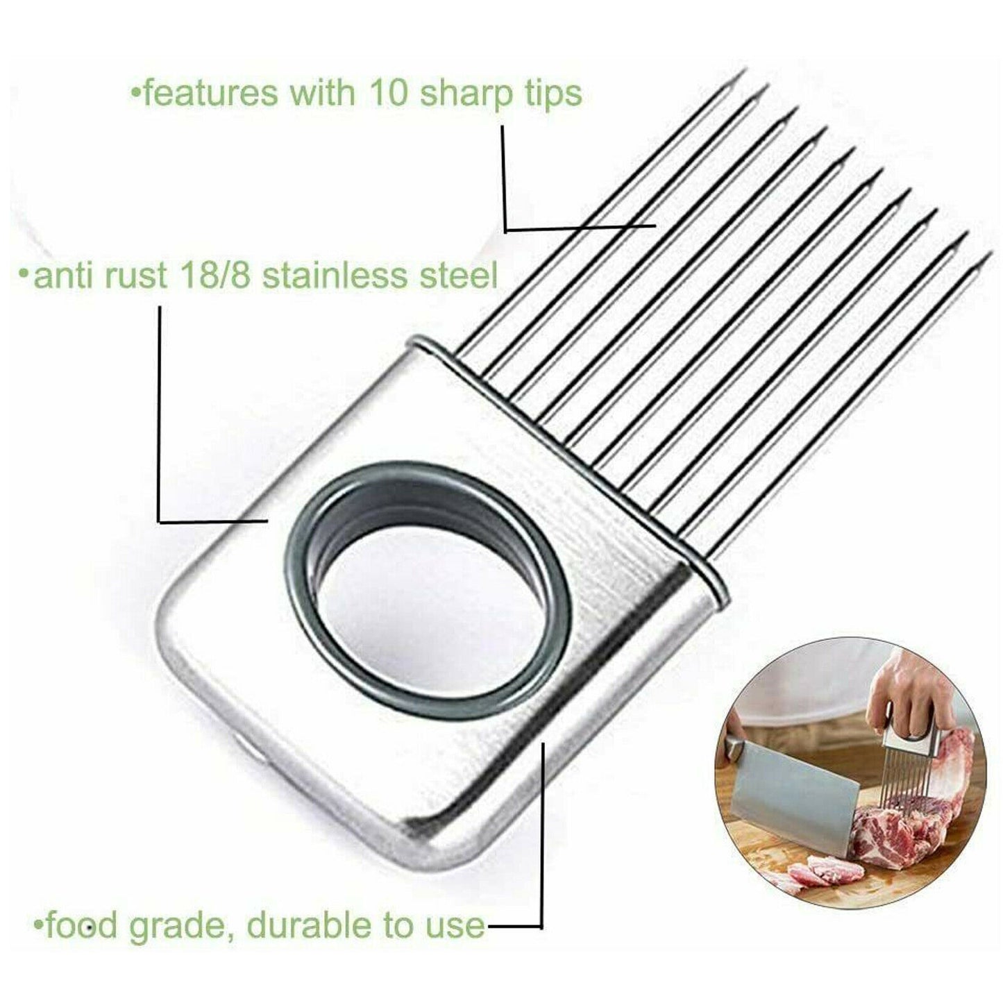 Stainless Steel Onion Holder & Slicer