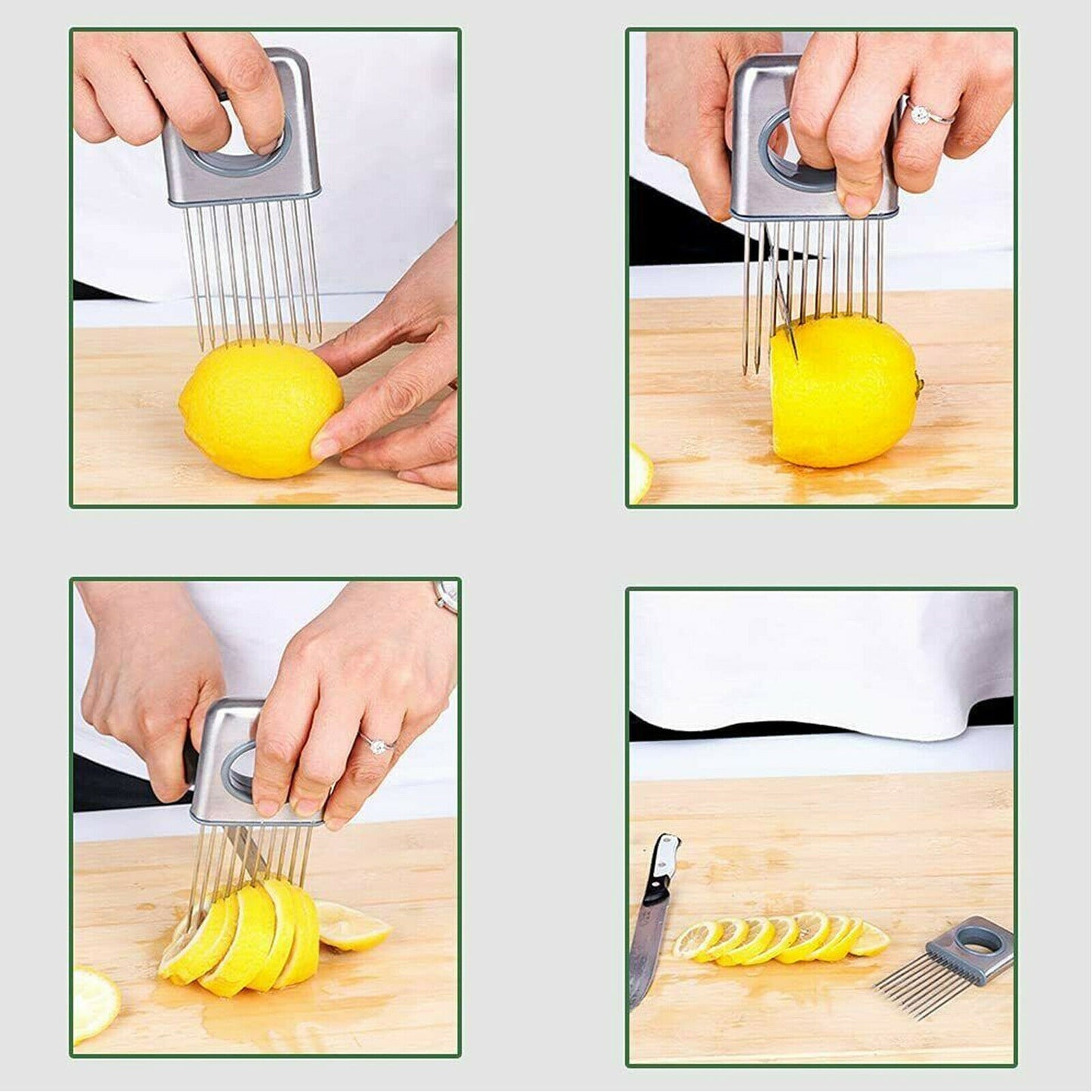 Stainless Steel Onion Holder & Slicer